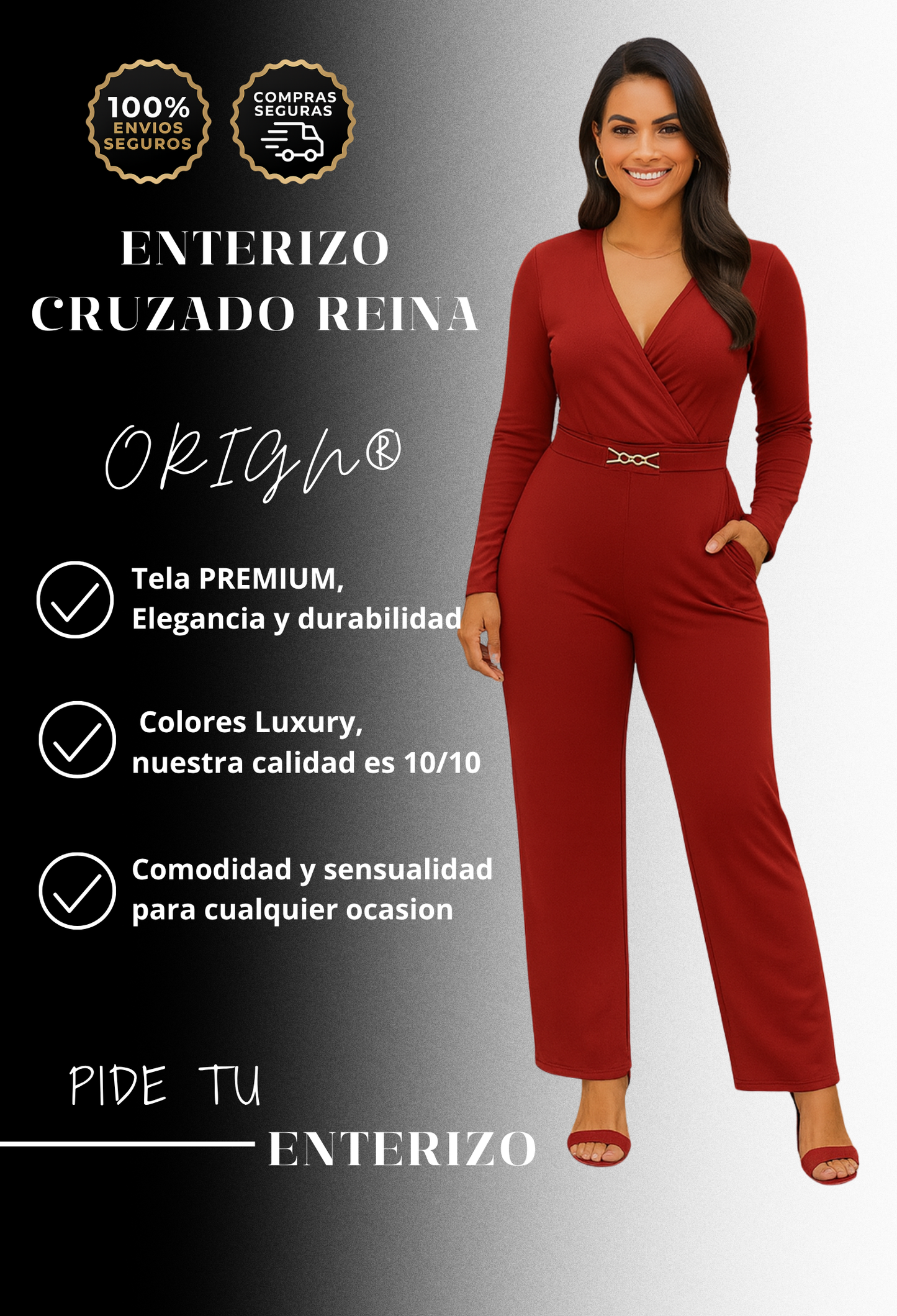 ENTERIZO CRUZADO REINA®
